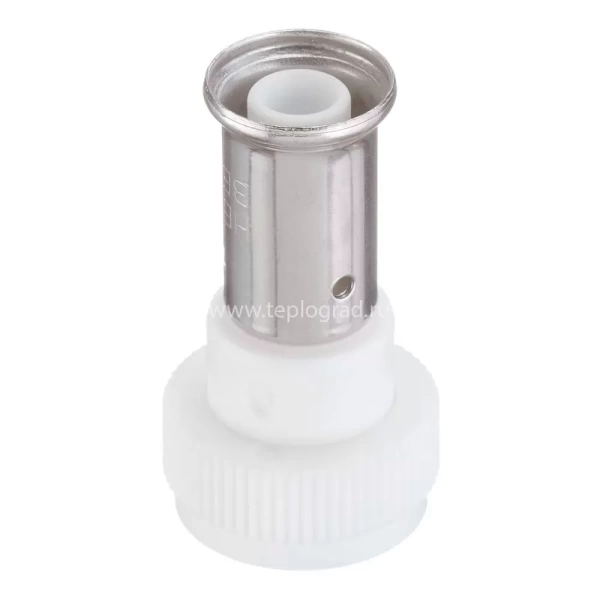 Пресс соединение с накидной гайкой Henco 16x3/4 евроконус белая