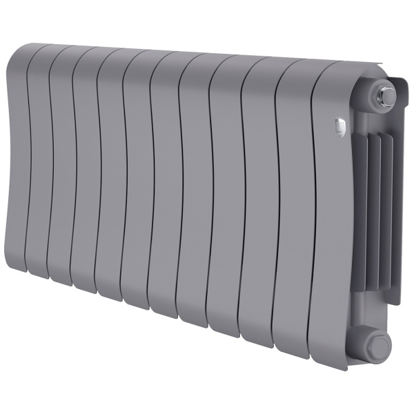 Биметаллический радиатор Royal Thermo Infinity 300 Silver Satin 12 секций