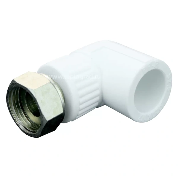 Уголок комбинированный TIM с накидной гайкой 20x3/4 PP-R