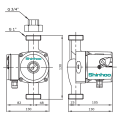 Циркуляционный насос Shinhoo BASIC S 15-6S 130