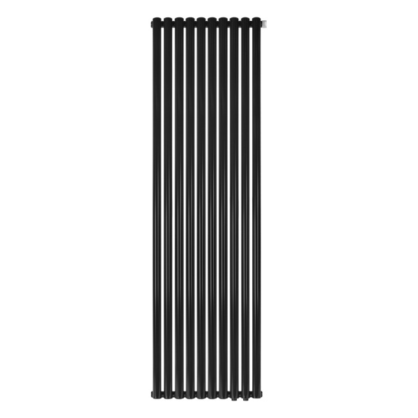 Стальной трубчатый радиатор Stout Tube Round R40 1-1750 RT 10 секций, нижнее подключение (черный)