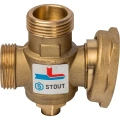 Термостатический смесительный клапан Stout G 1M-G 1 1/2 F-G 1M 70°С