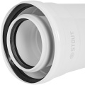 Удлинитель дымохода коаксиальный Stout 80/125 250 мм для конденсационных котлов
