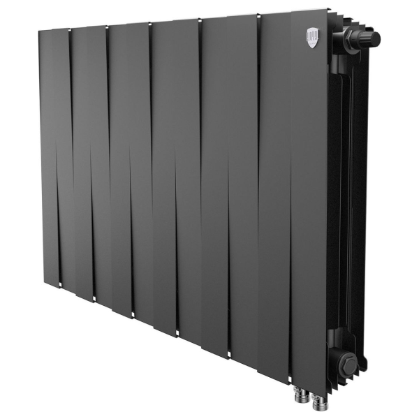 Биметаллический радиатор Royal Thermo PianoForte 500 Noir Sable VR80 12 секций с нижним подключением