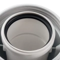 Отвод коаксиальный Stout 60/100 90° PP-AL совместимый с Buderus и Bosch