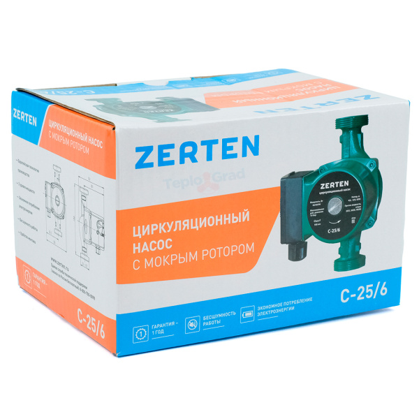 Циркуляционный насос Zerten C 25/6