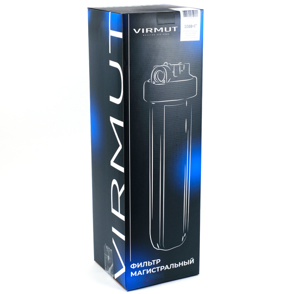 Магистральный фильтр Virmut МФБП-20ББ с возможностью установки манометра 