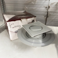 Трап для душевой с сухим затвором TIM 15x15см. прямой (вертикальный) выпуск Уценка