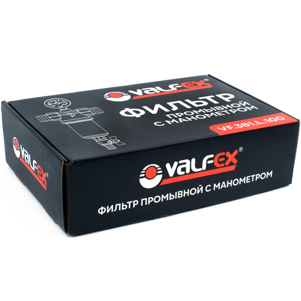 Самопромывной фильтр Valfex 1 с манометром и корпусом из латуни