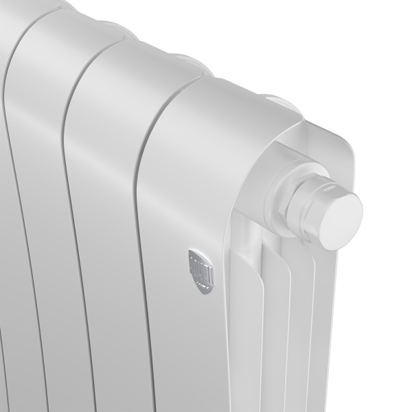 Биметаллический радиатор Royal Thermo Infinity 500 Bianco Traffico VR80 10 секций с нижним подключением