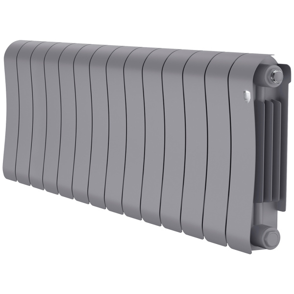 Биметаллический радиатор Royal Thermo Infinity 300 Silver Satin 14 секций