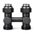 Узел нижнего подключения Royal Thermo Design прямой 1/2x3/4, черный