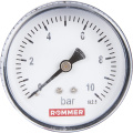 Манометр аксиальный Rommer 50 мм, 0-10 бар, 1/4