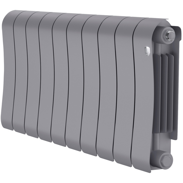 Биметаллический радиатор Royal Thermo Infinity 300 Silver Satin 10 секций