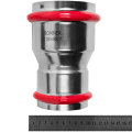 Муфта переходная 108х89 Rommer из нержавеющей стали прессовой