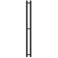 Электрический полотенцесушитель Stout ROCK quadro 80x1200 черный матовый 2 опоры