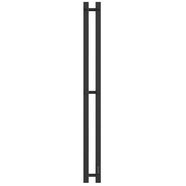 Электрический полотенцесушитель Stout ROCK quadro 80x1200 черный матовый 2 опоры