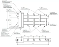 Балансировочный коллектор Gidruss BMSS-100-5DU (до 100 кВт, подкл. котла G 1 1/4, 2+2+1 контура, нерж. сталь)