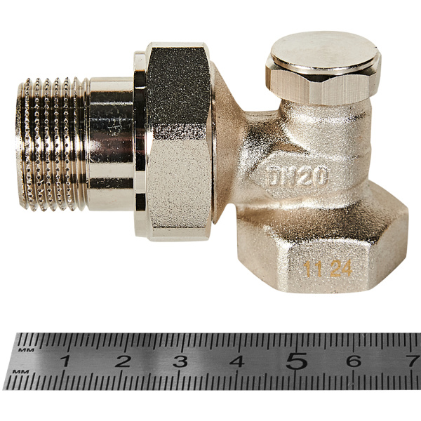 Клапан запорный угловой Rommer 3/4