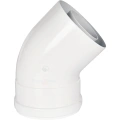Отвод коаксиальный Rommer 60/100 45°