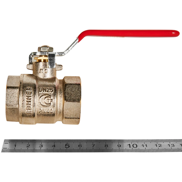 Кран шаровой Rommer ВВ 1 1/4, ручка рычаг
