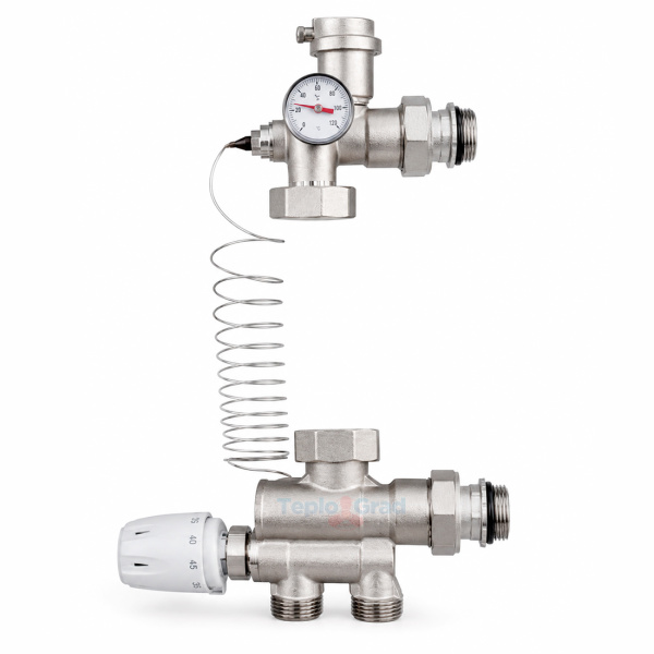 Смесительный узел Rommer RDG-0120-009001 для системы отопления без кронштейна