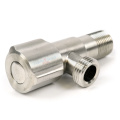 Кран угловой TIM 1/2x1/2 НР нержавеющая сталь BL5853.02S