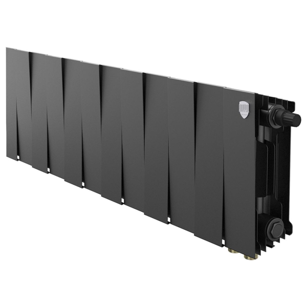 Биметаллический радиатор Royal Thermo PianoForte 200 Noir Sable VR80 12 секций с нижним подключением