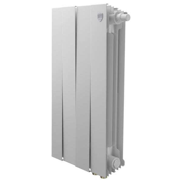 Биметаллический радиатор Royal Thermo PianoForte 500 Bianco Traffico VR80 4 секции с нижним подключением