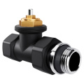 Набор термостатический прямой Royal Thermo Design 1/2" М30х1,5 (черный)
