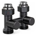 Узел нижнего подключения Royal Thermo Design прямой 1/2x3/4, черный