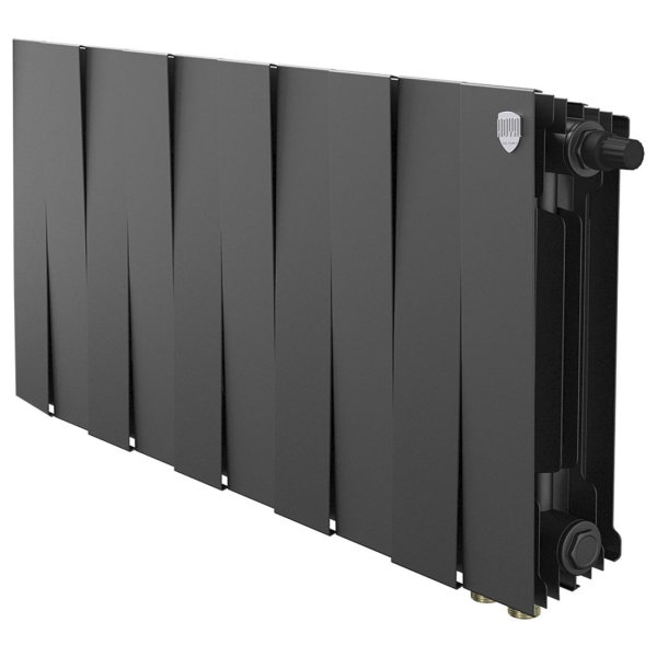Биметаллический радиатор Royal Thermo PianoForte 300 Noir Sable VR80 10 секций с нижним подключением