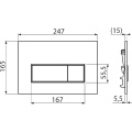Кнопка смыва AlcaPlast M570 пластик белая
