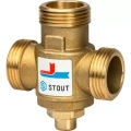 Термостатический смесительный клапан Stout G 1 1/2M-G 1 1/2F-G 1M 70°С
