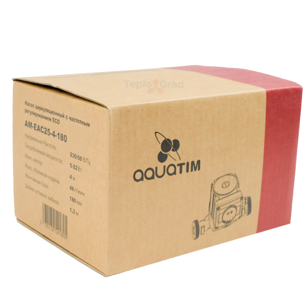 Циркуляционный насос AquaTIM ЕСО 25-4-180 с частотным регулированием