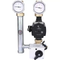 Насосная группа Meibes MK со смесителем 1, насосом Grundfos UPM3 Hybrid 25-70 и сервоприводом