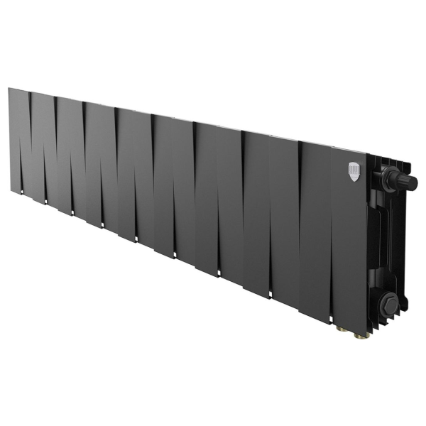 Биметаллический радиатор Royal Thermo PianoForte 200 Noir Sable VR80 18 секций с нижним подключением