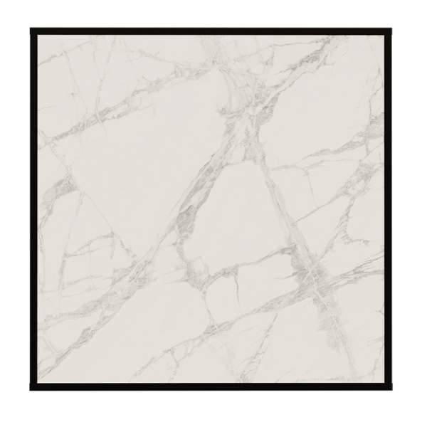 Отопительная панель Stout White Stone SCT 60x60 белый гранит / черный корпус
