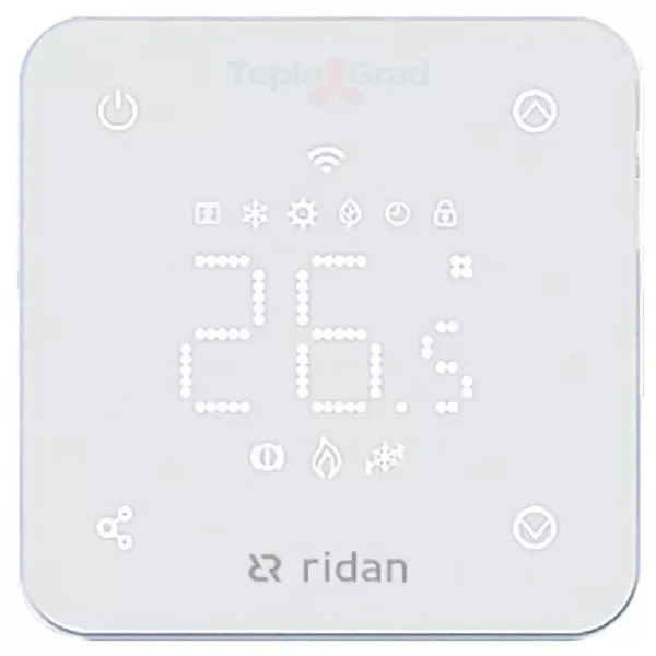 Комнатный термостат Ридан RSmart-FW электронный Wi-Fi белый