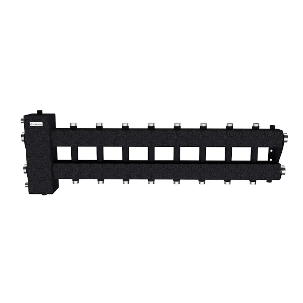 Балансировочный коллектор Gidruss BM-150-9DU (до 150 кВт, подкл. котла G 1 1/2, 4+4 контура G 1)