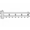 Балансировочный коллектор Gidruss BMSS-100-5D (до 100 кВт, подкл. котла G 1 1/4, 4+1 контура, нерж. сталь)
