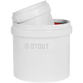 Адаптер для котла коаксиальный Stout 60/100 (м-м) для конденсационных котлов