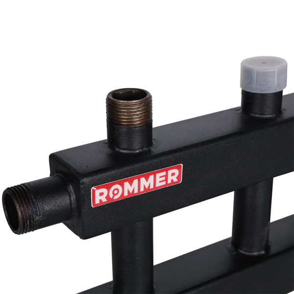 Балансировочный коллектор Rommer на 1+1+1 контура до 60 кВт