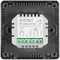 Комнатный термостат Stout STE-2002 16А черный Wi-Fi