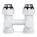 Узел нижнего подключения Royal Thermo Design прямой 1/2x3/4, белый