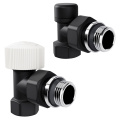 Набор термостатический угловой Royal Thermo Design 1/2" М30х1,5 (черный)