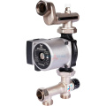 Смесительный узел Stout с термостатическим клапаном 20-55°C, насосом Grundfos UPSO 25-65, никелированный