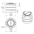 Емкость пластиковая Экопром T 100л синяя
