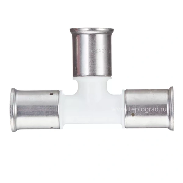 Пресс тройник Henco 32x32x32 белый