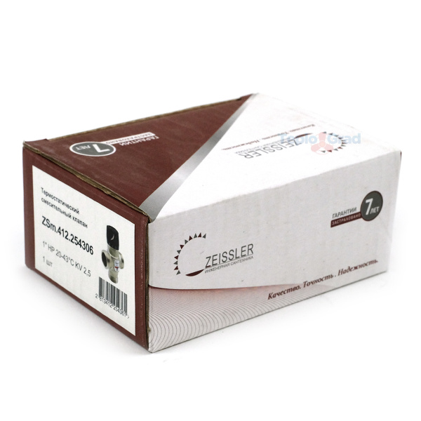 Термостатический смесительный клапан Zeissler 1 НР 20-43°С KVs 2.5